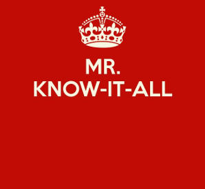 mr know it all